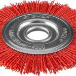 Щетка 125х22мм дисковая для УШМ, нейлоновая проволока с абразивным покрытием, ЗУБР ″Профессионал″ 35160-125